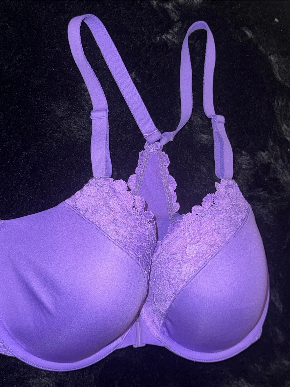 Bare Necessities Passion Purple Racerback Front-Closure Bra 32DDD - Picture 9 of 9
